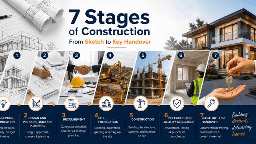 7 stages of construction